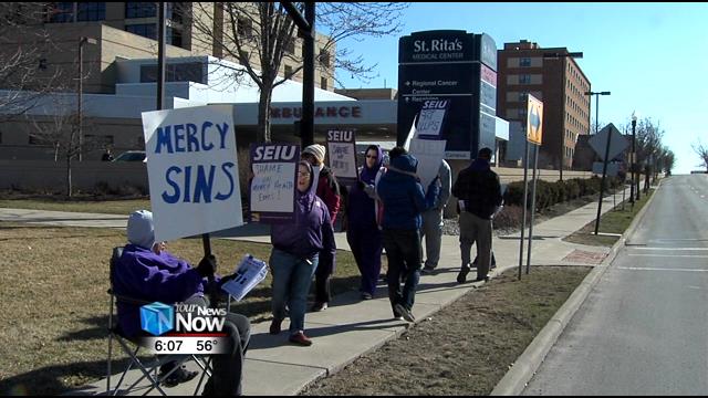 Picketers Stop at St. Rita's Medical Center - Hometownstations.com-WLIO ...